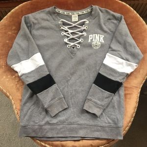 Victoria’s Secret PINK lace up sweater